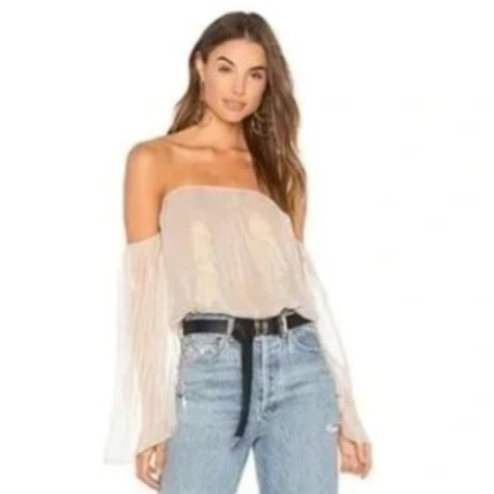 Anthropologie BAILEY/44 Champagne Opal Top, Size Small